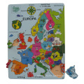 Wooden Europe Map Educational Puzzle